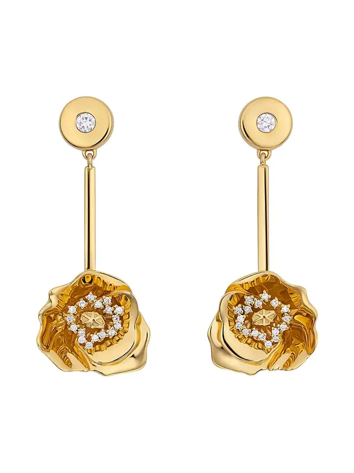 BUDDHA MAMA Diamond Shirley Poppy Earrings