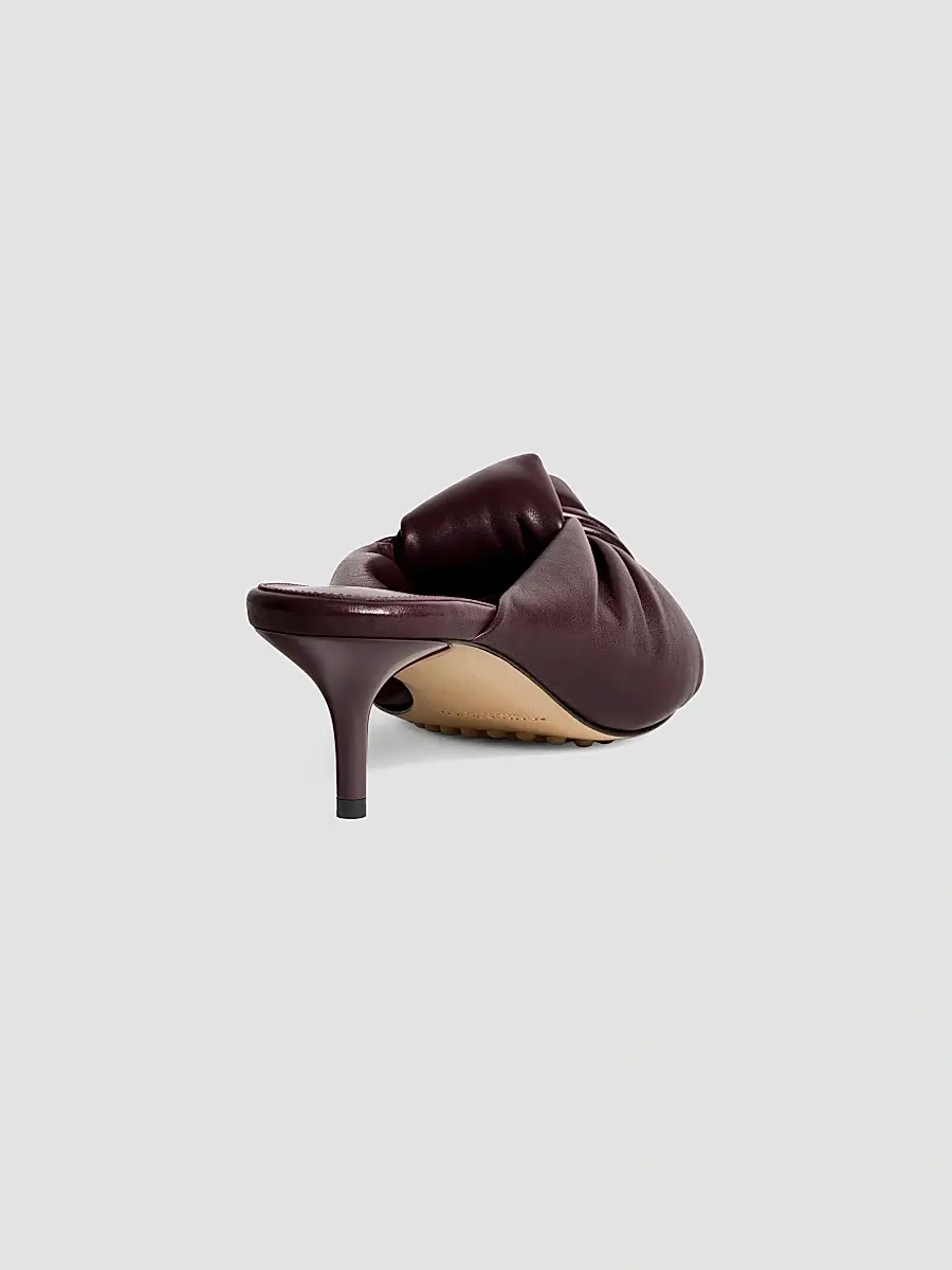 Bottega Veneta Women's Cherry 55MM Knotted Leather Mules | Thumbnail 3
