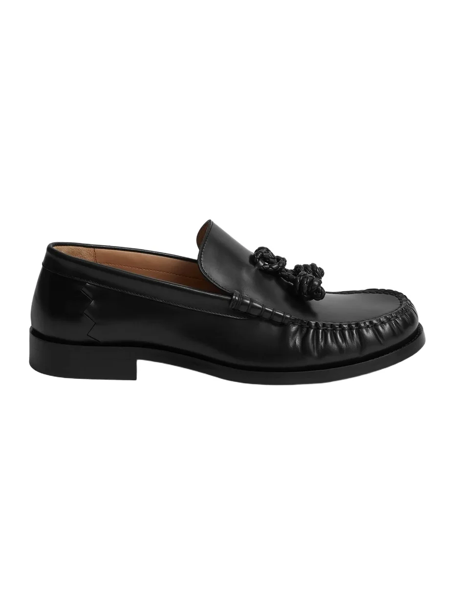 Bottega Veneta Men's Ugo Coaxial Knot Leather Loafers