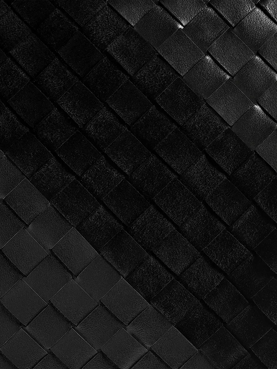 Bottega Veneta Men's Small Intrecciato Leather & Suede Tote - Black Silver | Thumbnail 6 Bottega Veneta Men's Small Intrecciato Leather & Suede Tote - Black Silver | Thumbnail 6