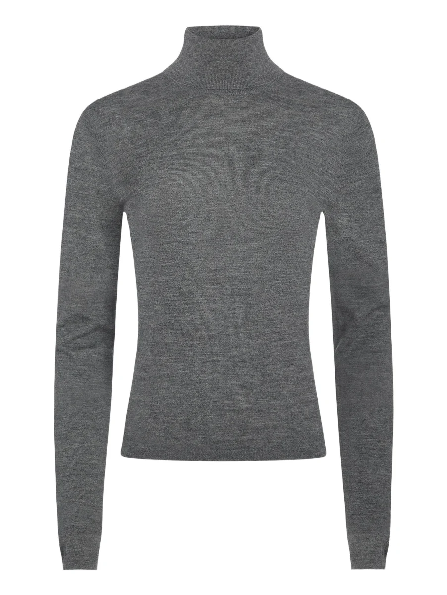 Derek Lam Women's David Mercerized Wool-Cashmere Turtleneck Top