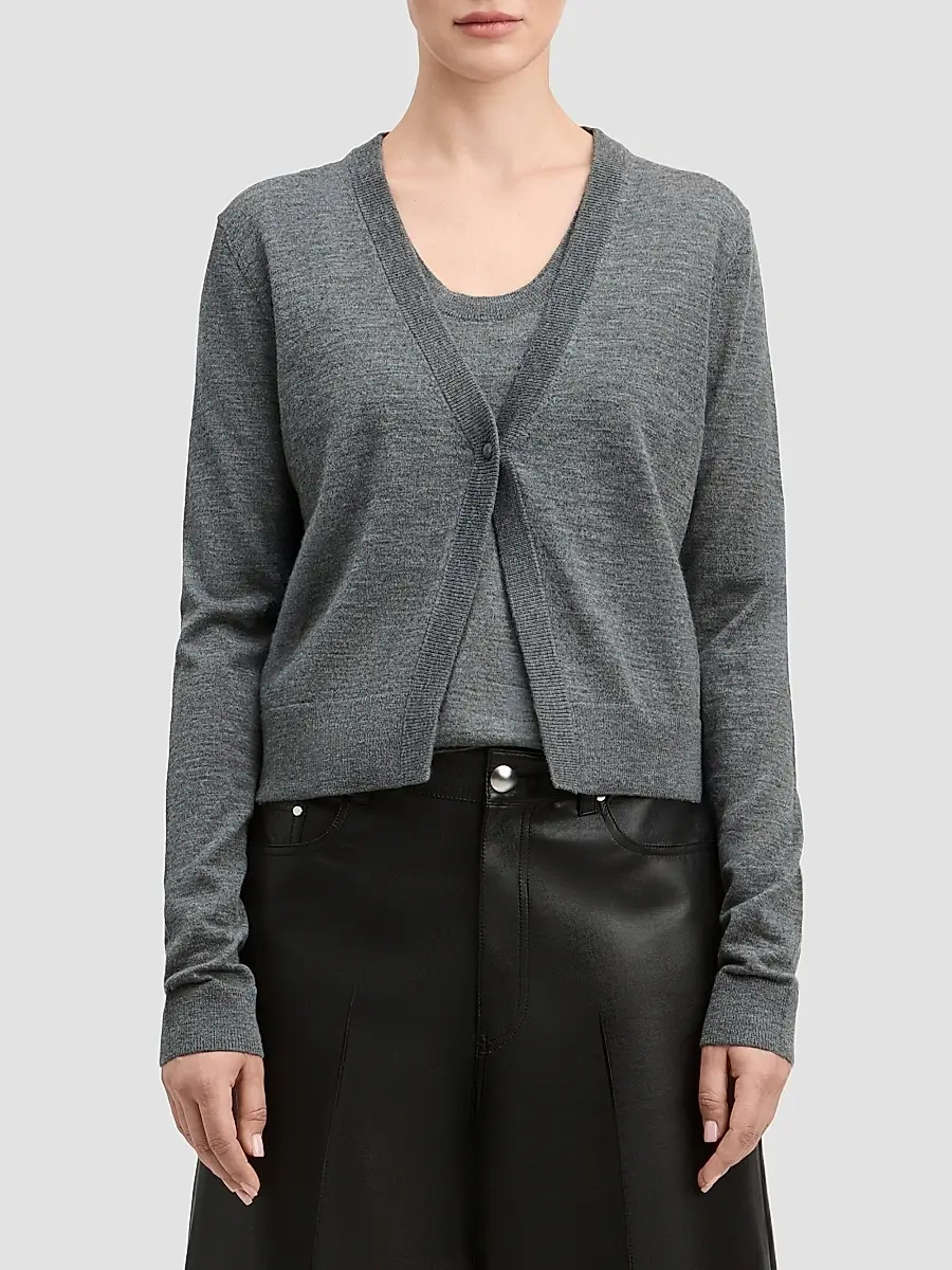 Derek Lam Women's Jesse Mercerized Wool-Cashmere Cardigan | Thumbnail 4 Derek Lam Women's Jesse Mercerized Wool-Cashmere Cardigan | Thumbnail 4