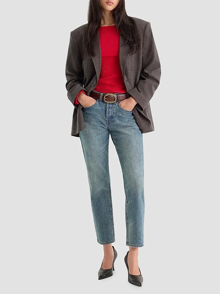 GOOD AMERICAN Women's Wool-Blend Oversized Blazer | Thumbnail 2 GOOD AMERICAN Women's Wool-Blend Oversized Blazer | Thumbnail 2