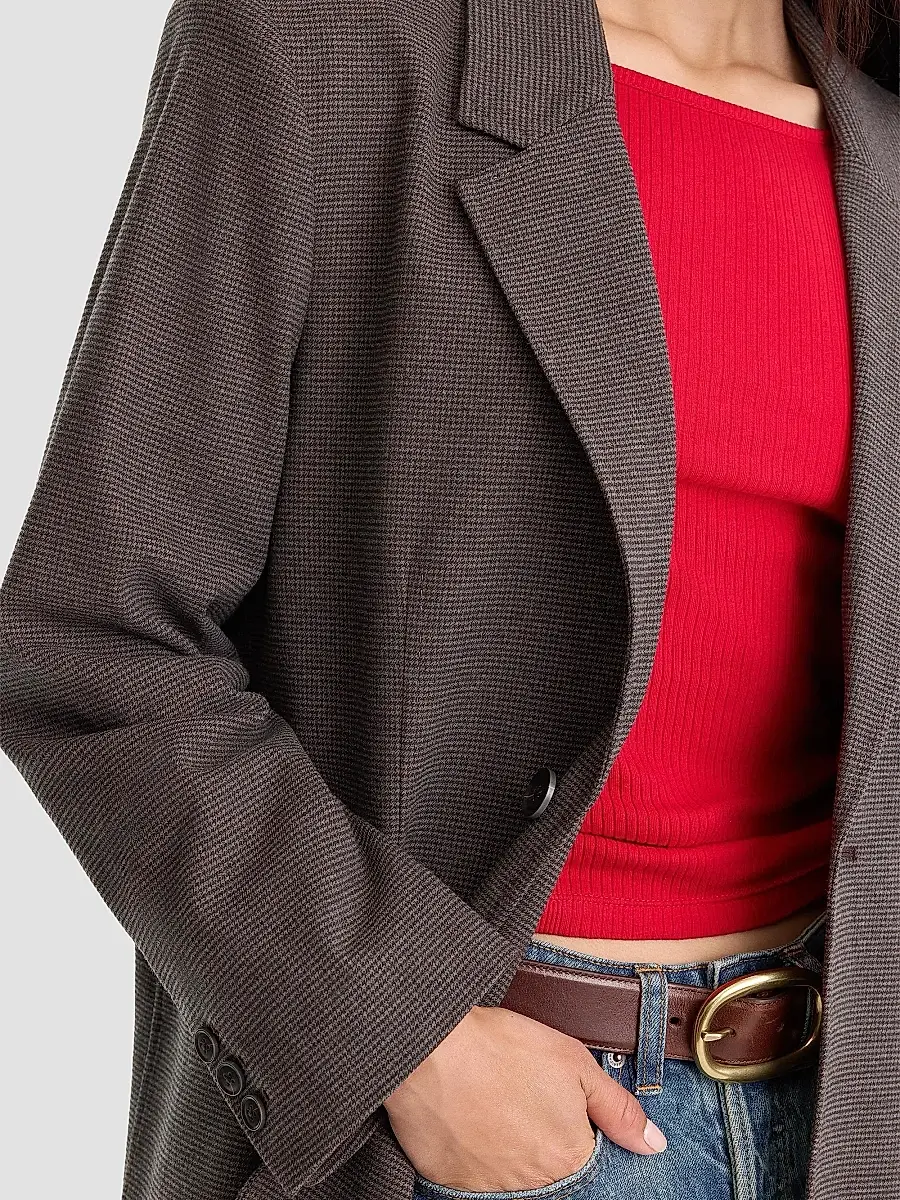 GOOD AMERICAN Women's Wool-Blend Oversized Blazer | Thumbnail 5 GOOD AMERICAN Women's Wool-Blend Oversized Blazer | Thumbnail 5