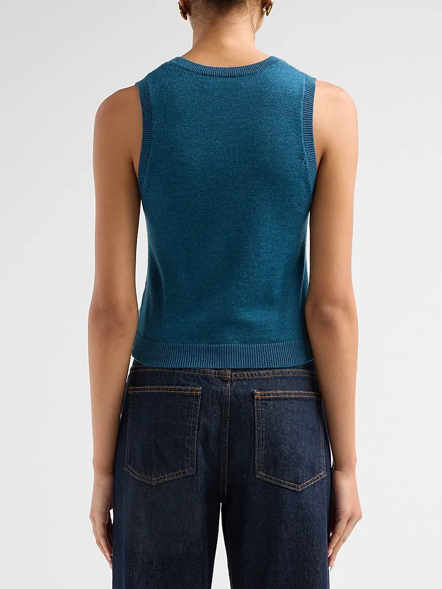 Ronny Kobo Women's Gabriel Cashmere-Blend Vest | Thumbnail 3 Ronny Kobo Women's Gabriel Cashmere-Blend Vest | Thumbnail 3