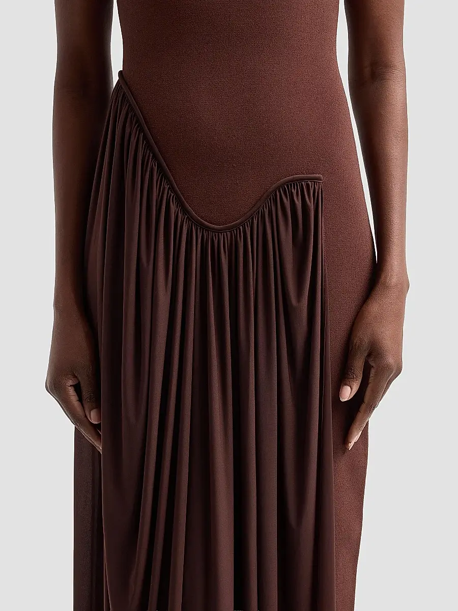 Et Ochs Women's Francis Asymmetric Knit Midi-Dress | Thumbnail 5 Et Ochs Women's Francis Asymmetric Knit Midi-Dress | Thumbnail 5