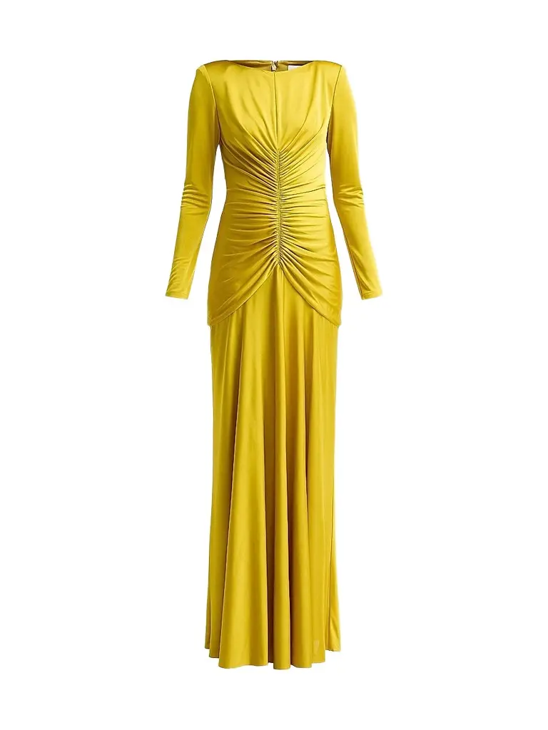 Et Ochs Women's Thea Satin Ruched Gown