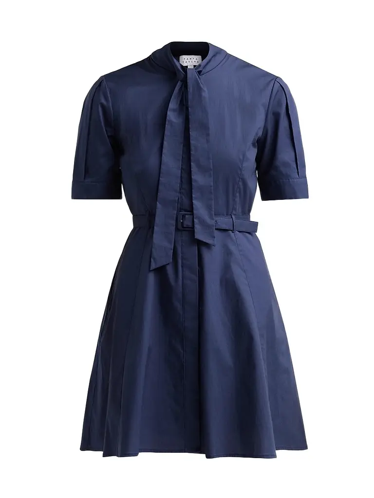 TANYA TAYLOR Women's Anna Tieneck Mini Shirtdress