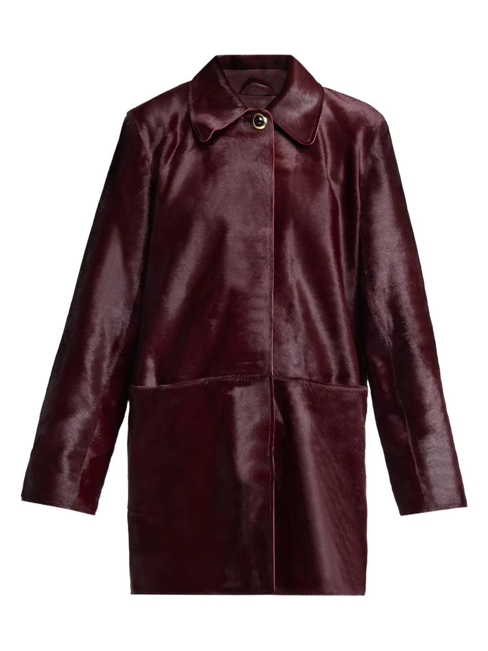 TANYA TAYLOR Women's Nadia Calf-Hair Coat