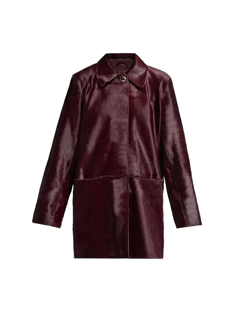 TANYA TAYLOR Women's Nadia Calf-Hair Coat