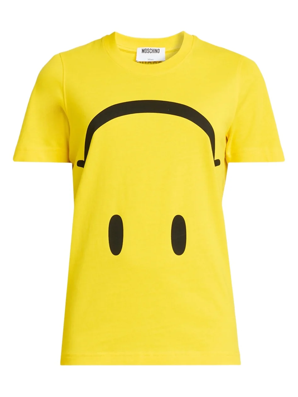 Women's Upside-Down Smiley Cotton T-Shirt Women's Upside-Down Smiley Cotton T-Shirt