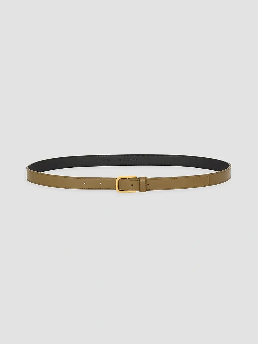 Saint Laurent Women's Minimal Belt in Smooth Leather - Dry Lagoon | Thumbnail 2 Saint Laurent Women's Minimal Belt in Smooth Leather - Dry Lagoon | Thumbnail 2