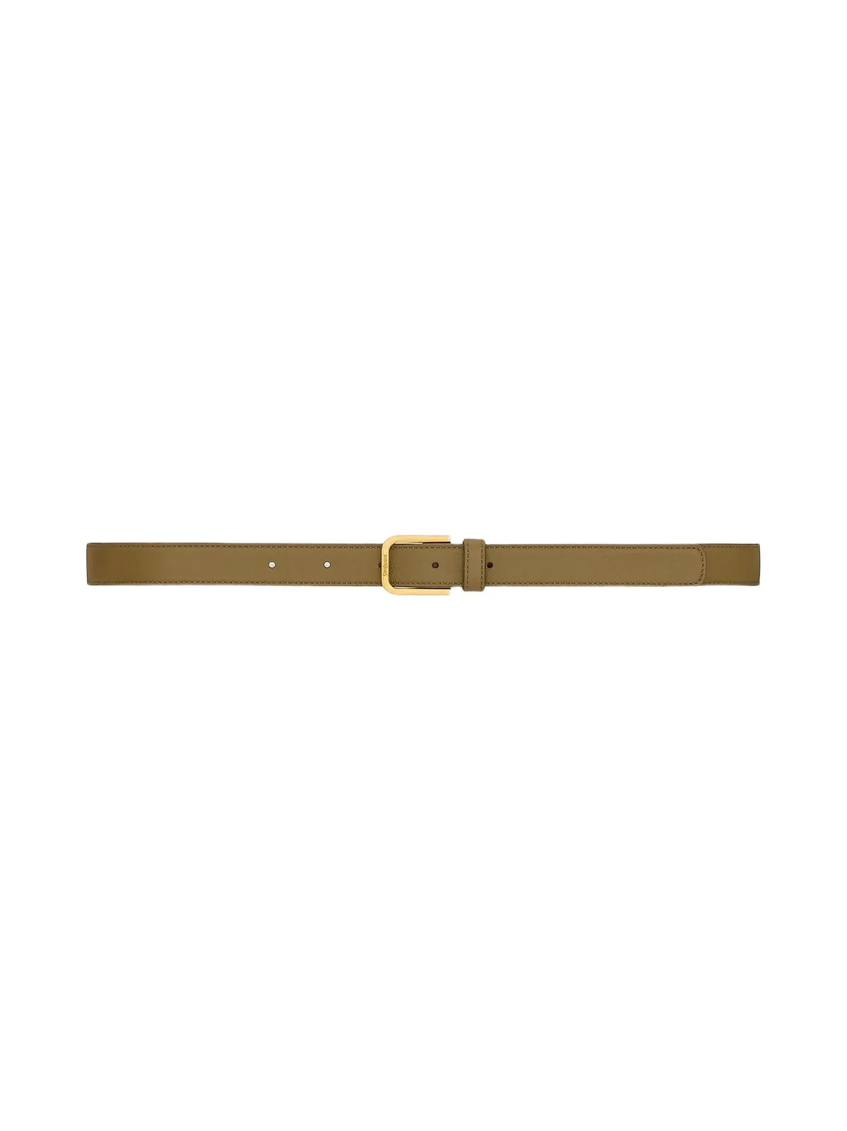 Saint Laurent Women's Minimal Belt in Smooth Leather - Dry Lagoon