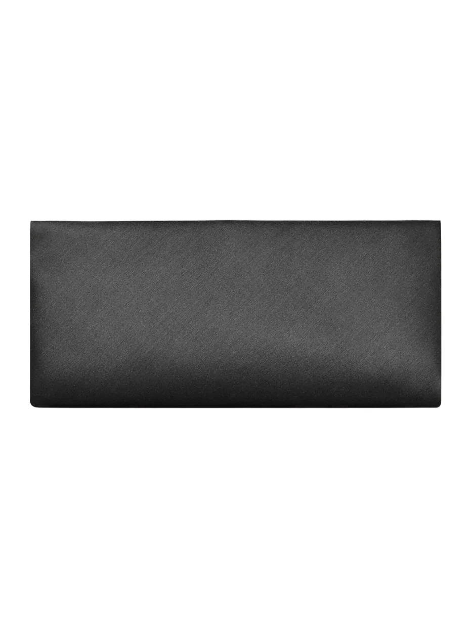 Saint Laurent Women's Evening Soft Clutch in Satin - Black