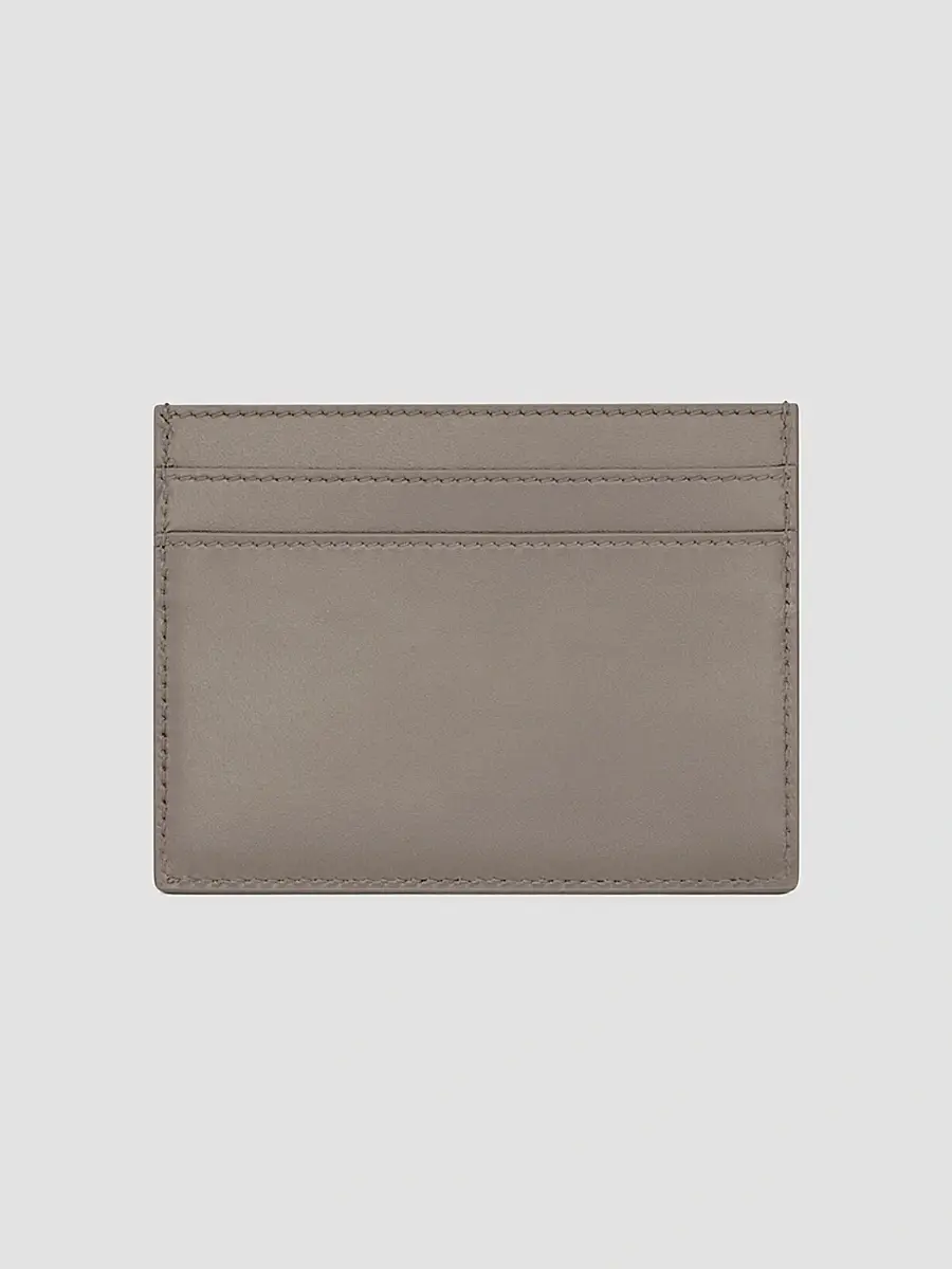 Saint Laurent Men's Card Case in Smooth Leather - Light Taupe | Thumbnail 2 Saint Laurent Men's Card Case in Smooth Leather - Light Taupe | Thumbnail 2