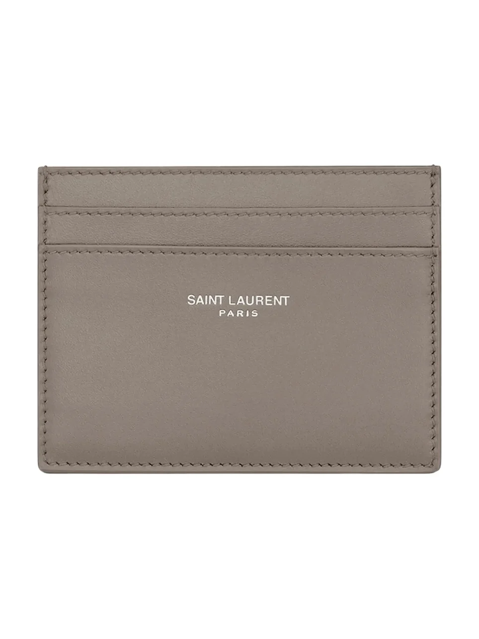 Saint Laurent Men's Card Case in Smooth Leather - Light Taupe