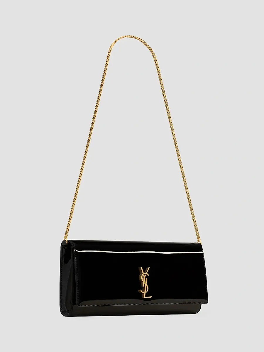 Saint Laurent Women's Kate Clutch in Patent Leather - Black | Thumbnail 4 Saint Laurent Women's Kate Clutch in Patent Leather - Black | Thumbnail 4