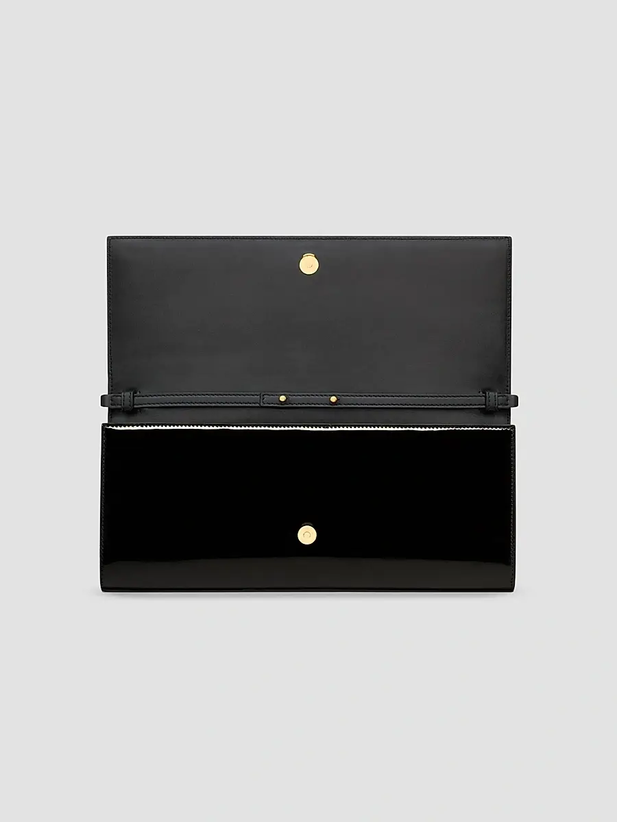 Saint Laurent Women's Kate Clutch in Patent Leather - Black | Thumbnail 7 Saint Laurent Women's Kate Clutch in Patent Leather - Black | Thumbnail 7