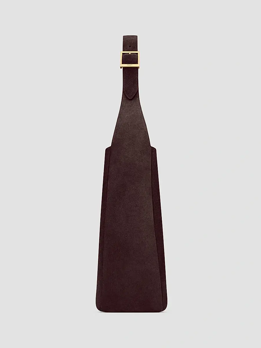 Saint Laurent Women's Le 5 ÿ 7 Supple Large Shoulder Bag in Suede - Arabica | Thumbnail 5
