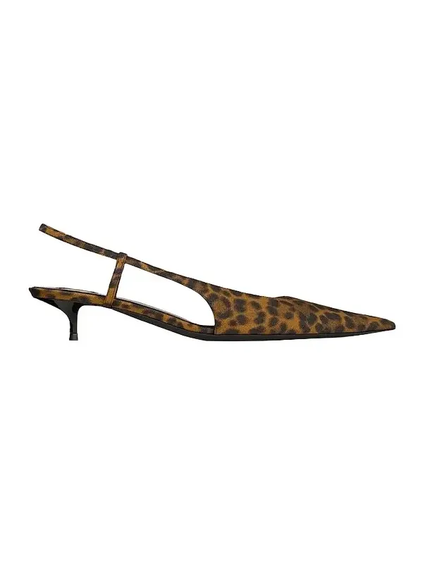 Women's Secret Slingback Pumps in Leopard Grosgrain - Leopard Women's Secret Slingback Pumps in Leopard Grosgrain - Leopard