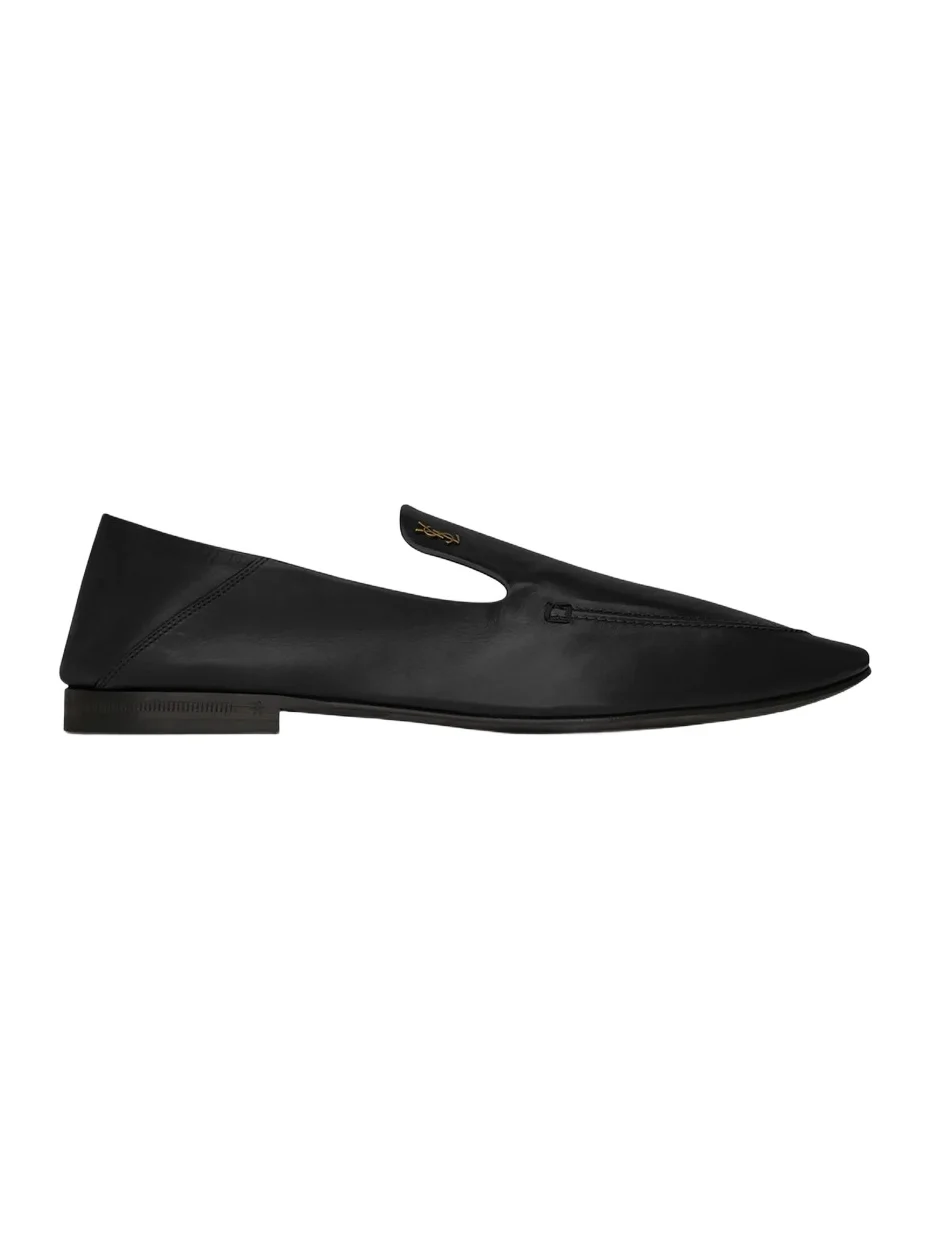 Women's Alain Slippers in Smooth Leather - Black Women's Alain Slippers in Smooth Leather - Black