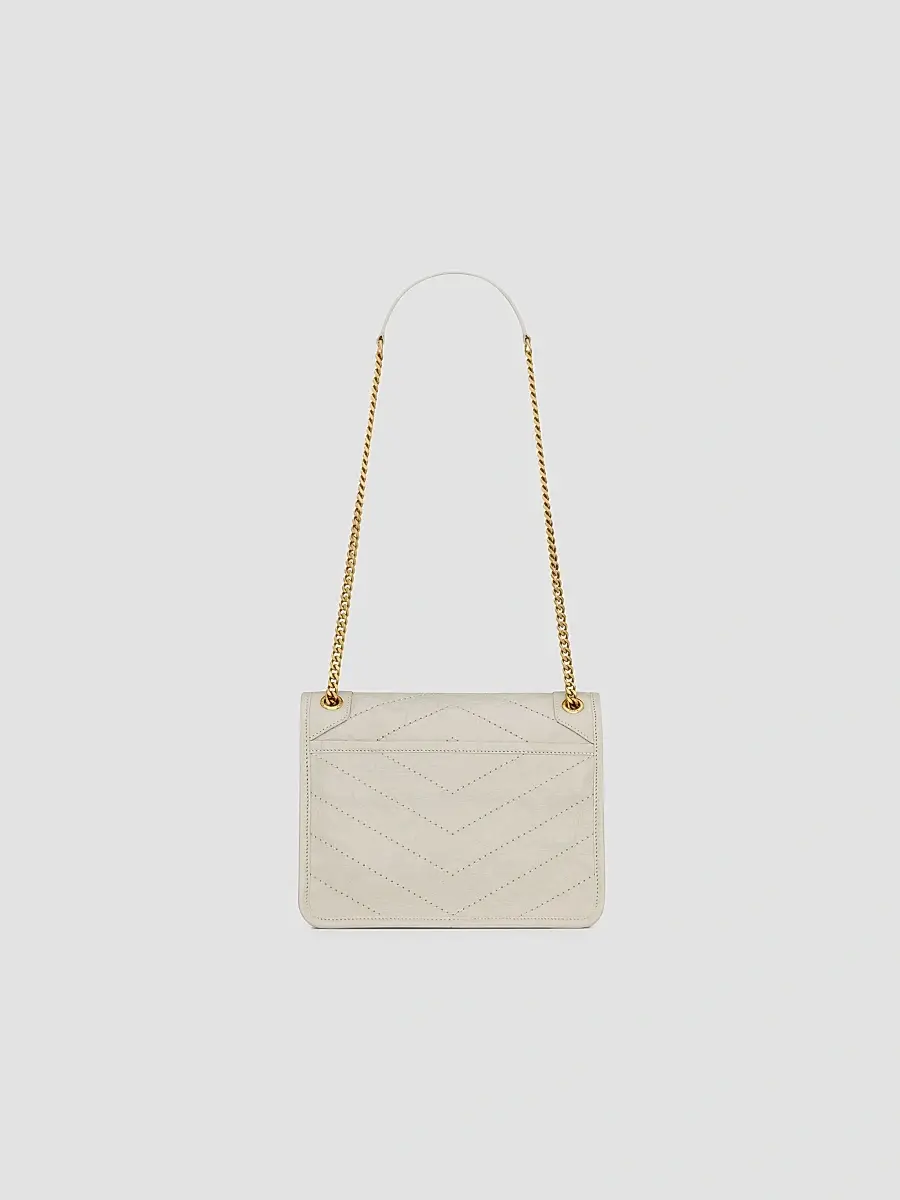 Saint Laurent Women's Niki Baby Crossbody Bag in Vintage Leather - White | Thumbnail 2 Saint Laurent Women's Niki Baby Crossbody Bag in Vintage Leather - White | Thumbnail 2