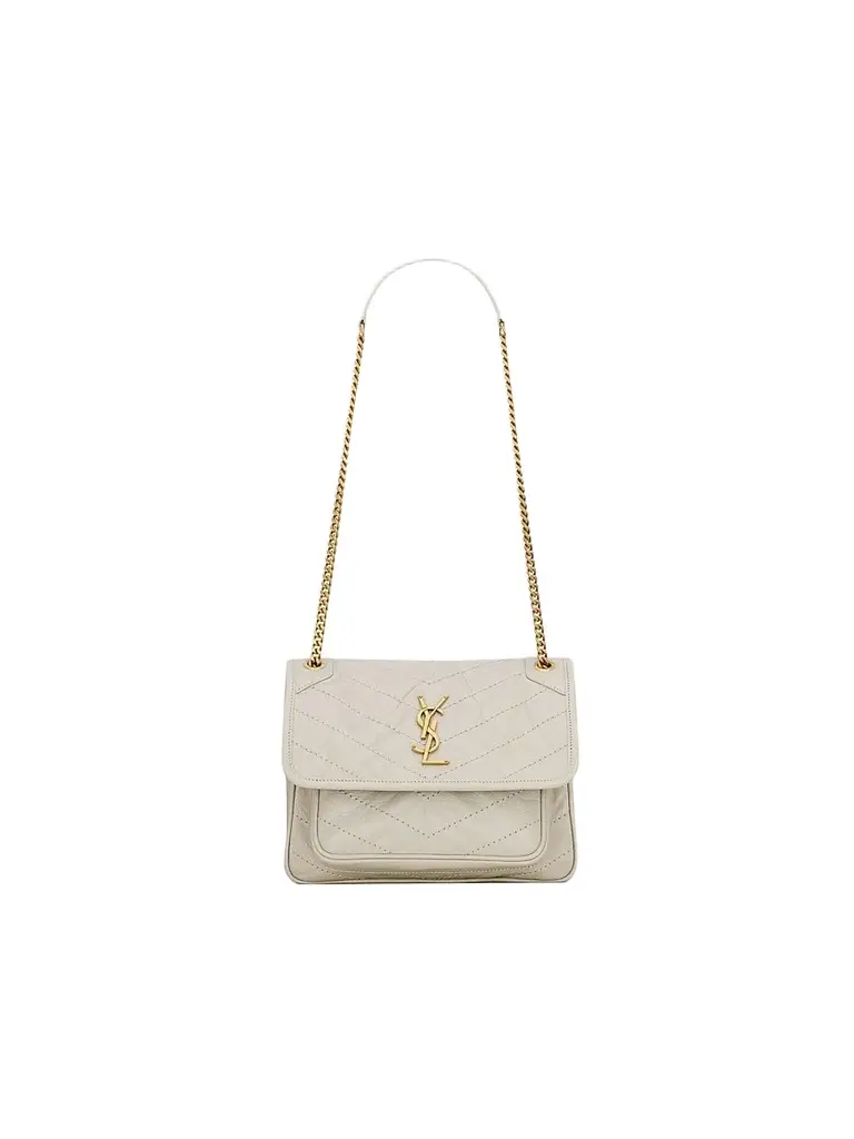 Saint Laurent Women's Niki Baby Crossbody Bag in Vintage Leather | Image 1 Saint Laurent Women's Niki Baby Crossbody Bag in Vintage Leather | Image 1