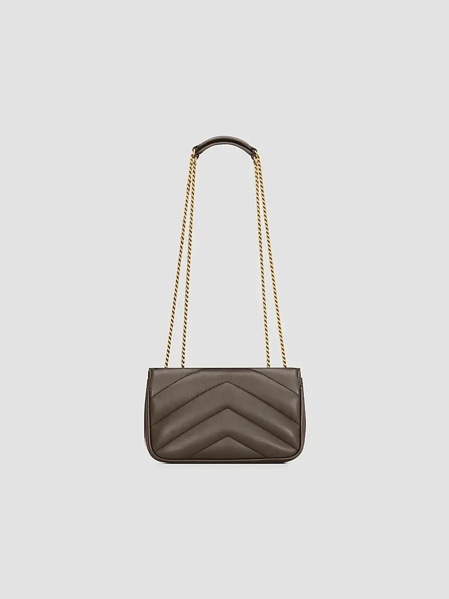 Saint Laurent Women's Loulou Mini Crossbody Bag in Lambskin - Light Musk | Thumbnail 2 Saint Laurent Women's Loulou Mini Crossbody Bag in Lambskin - Light Musk | Thumbnail 2
