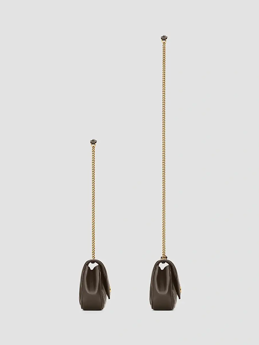 Saint Laurent Women's Loulou Mini Crossbody Bag in Lambskin - Light Musk | Thumbnail 5 Saint Laurent Women's Loulou Mini Crossbody Bag in Lambskin - Light Musk | Thumbnail 5