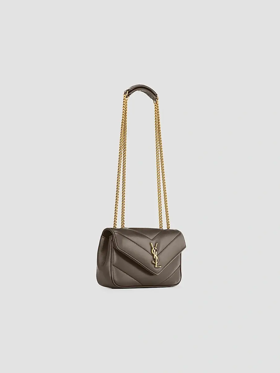 Saint Laurent Women's Loulou Mini Crossbody Bag in Lambskin - Light Musk | Thumbnail 6 Saint Laurent Women's Loulou Mini Crossbody Bag in Lambskin - Light Musk | Thumbnail 6