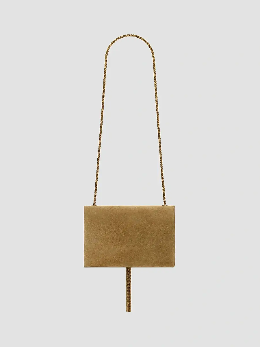 Saint Laurent Women's Small Kate Tassel Bijoux Chain Wallet in Suede | Thumbnail 6 Saint Laurent Women's Small Kate Tassel Bijoux Chain Wallet in Suede | Thumbnail 6