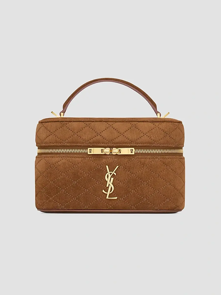 Saint Laurent Women's Suede Gaby Vanity Bag | Thumbnail 9 Saint Laurent Women's Suede Gaby Vanity Bag | Thumbnail 9