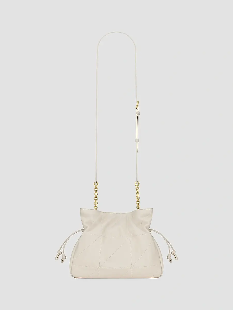 Saint Laurent Women's Jamie Shoulder Bag in Lambskin Leather - White | Thumbnail 4