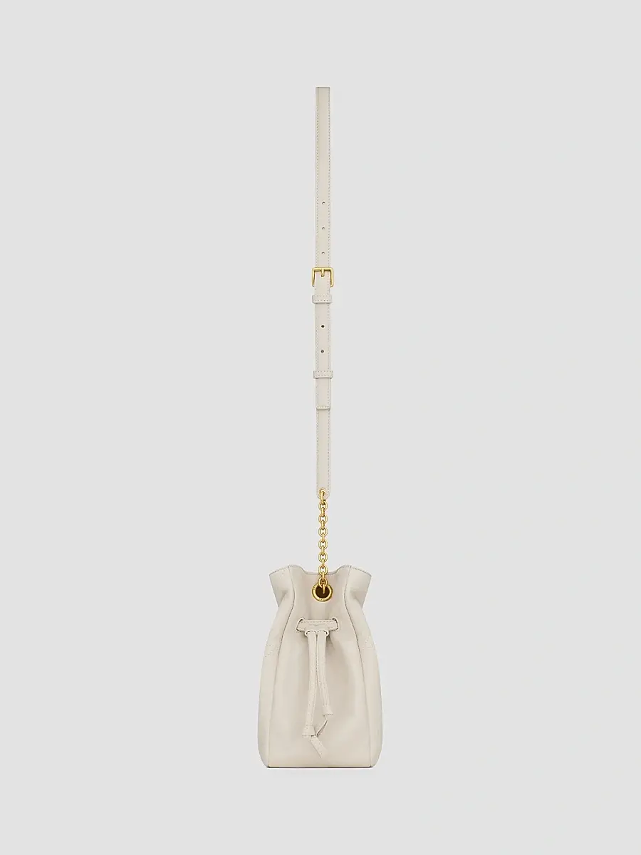 Saint Laurent Women's Jamie Shoulder Bag in Lambskin Leather - White | Thumbnail 6