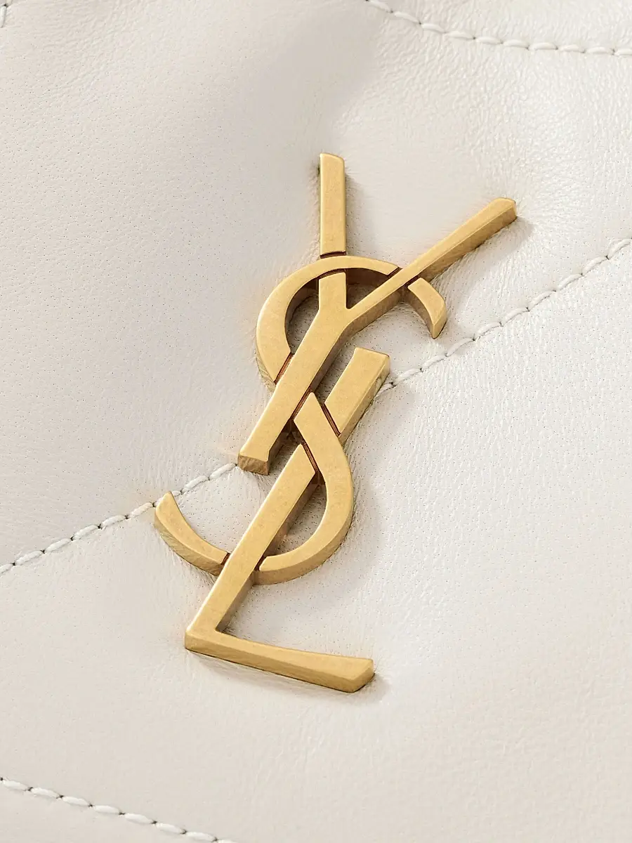 Saint Laurent Women's Jamie Shoulder Bag in Lambskin Leather - White | Thumbnail 7