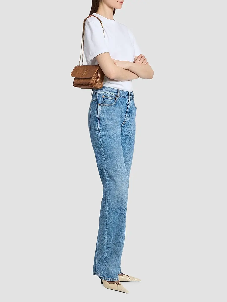 Saint Laurent Women's Niki Mini Shoulder Bag in Vintage Leather - Light Caramel | Thumbnail 2 Saint Laurent Women's Niki Mini Shoulder Bag in Vintage Leather - Light Caramel | Thumbnail 2