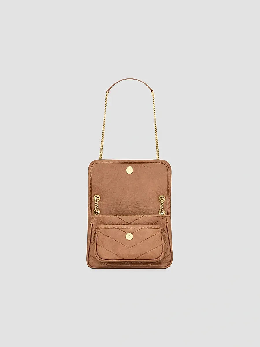 Saint Laurent Women's Niki Mini Shoulder Bag in Vintage Leather - Light Caramel | Thumbnail 5 Saint Laurent Women's Niki Mini Shoulder Bag in Vintage Leather - Light Caramel | Thumbnail 5
