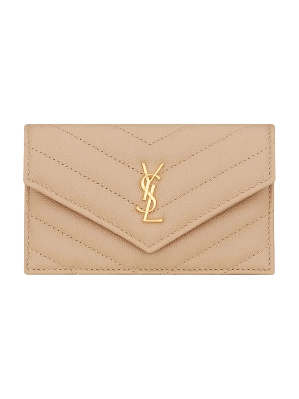 Saint Laurent Women's Cassandre Fragments Flap Card Case