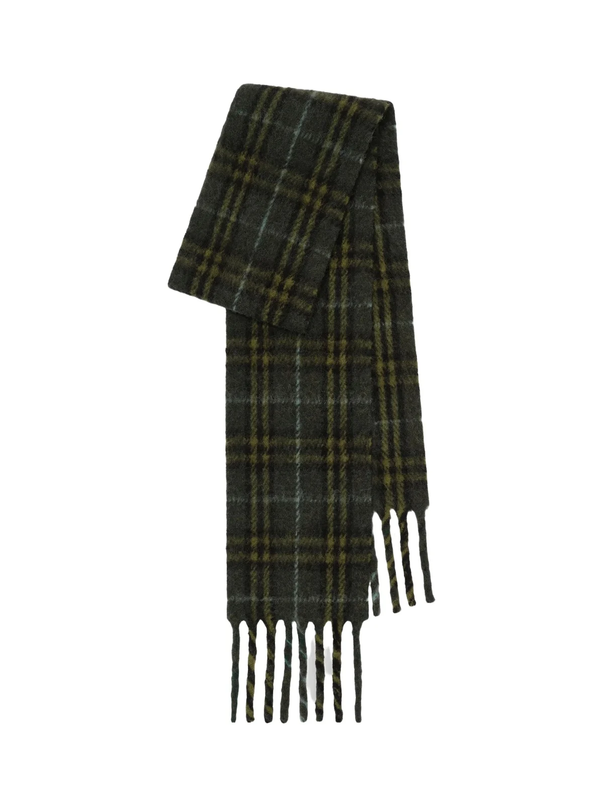 Burberry Women's Narrow Check Alpaca-Wool Scarf