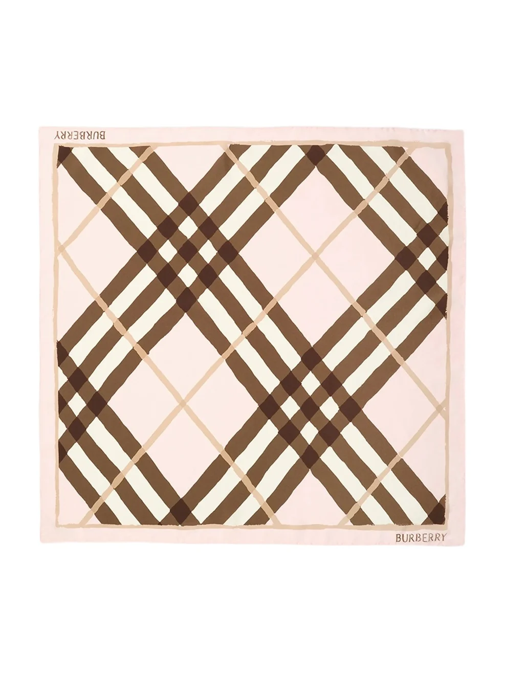 Burberry Women's Watercolor Check Silk Scarf