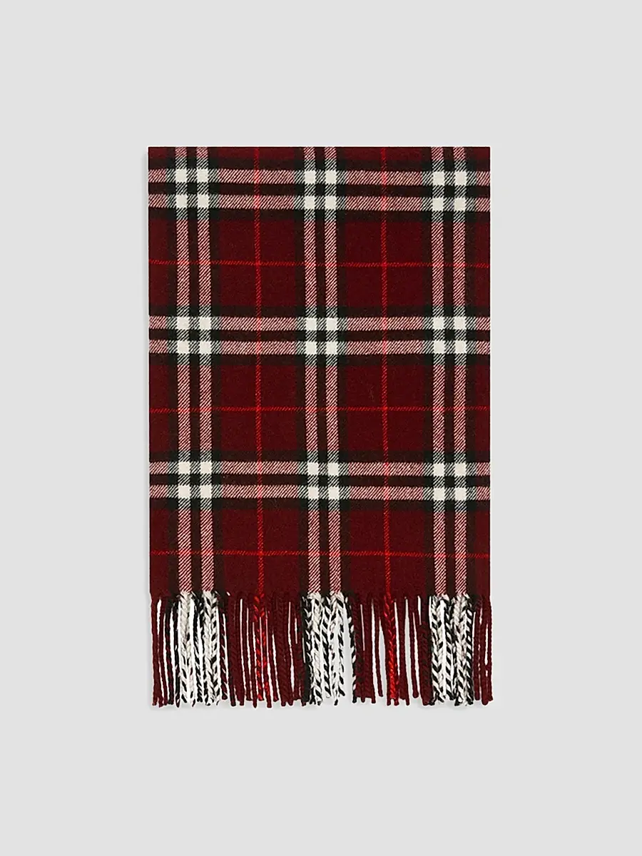 Burberry Women's Sparkle Check Cashmere Scarf | Thumbnail 4 Burberry Women's Sparkle Check Cashmere Scarf | Thumbnail 4