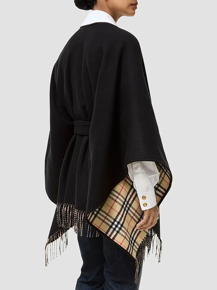Burberry Women's Tay Wool Cape | Thumbnail 3 Burberry Women's Tay Wool Cape | Thumbnail 3