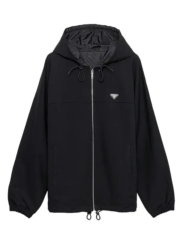 Prada Men's Technical Fleece Hoodie Jacket