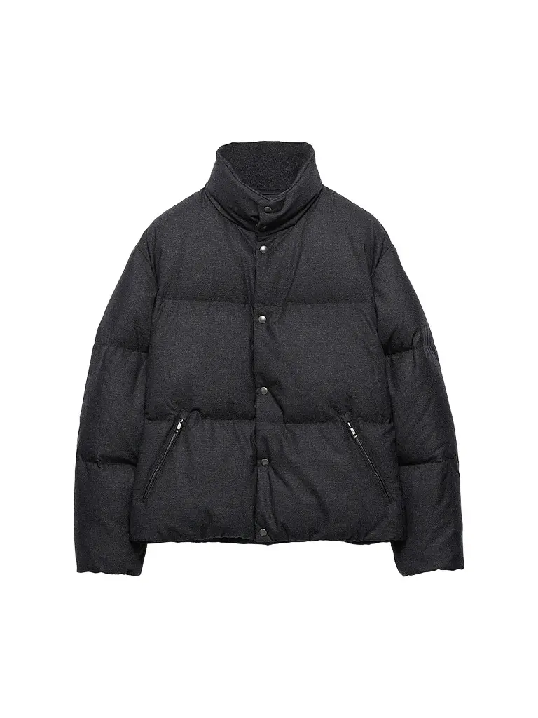 Prada Men's Medium-Weight Cashmere Down Jacket | Image 1 Prada Men's Medium-Weight Cashmere Down Jacket | Image 1