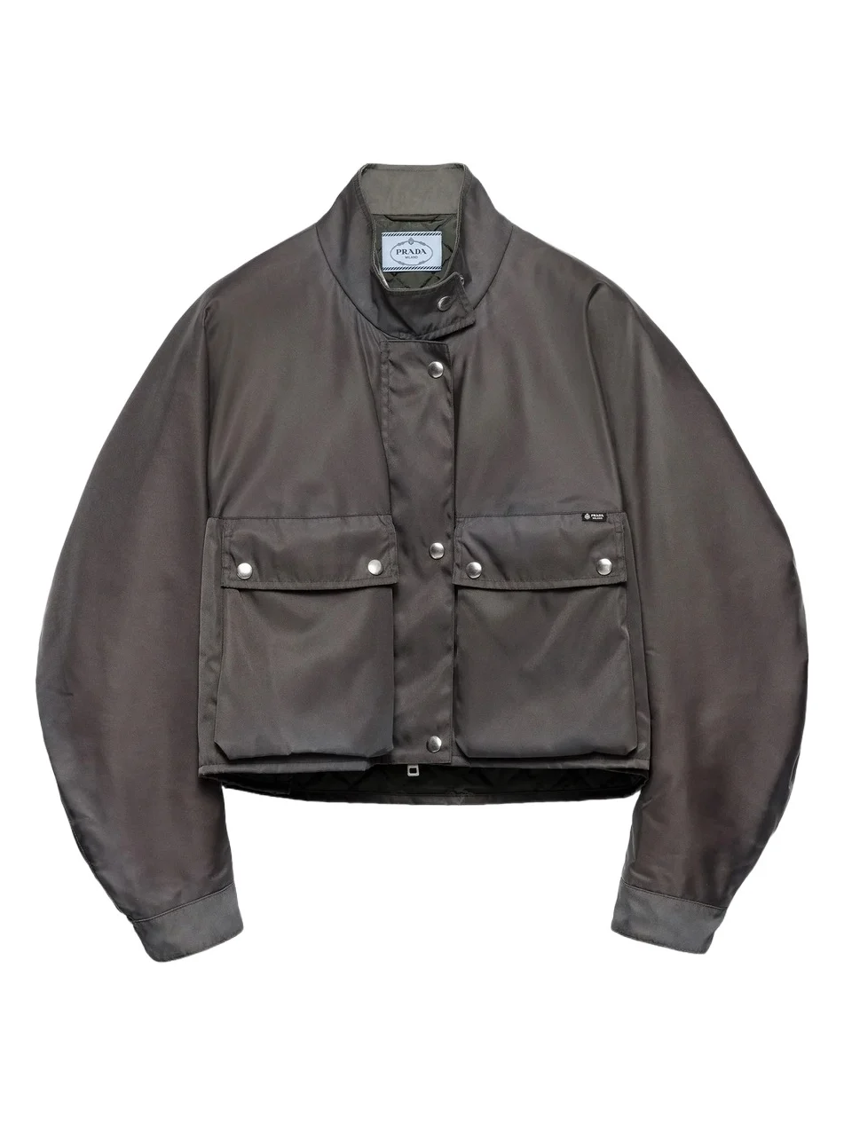 Prada Women's Washed Nylon Blouson Jacket