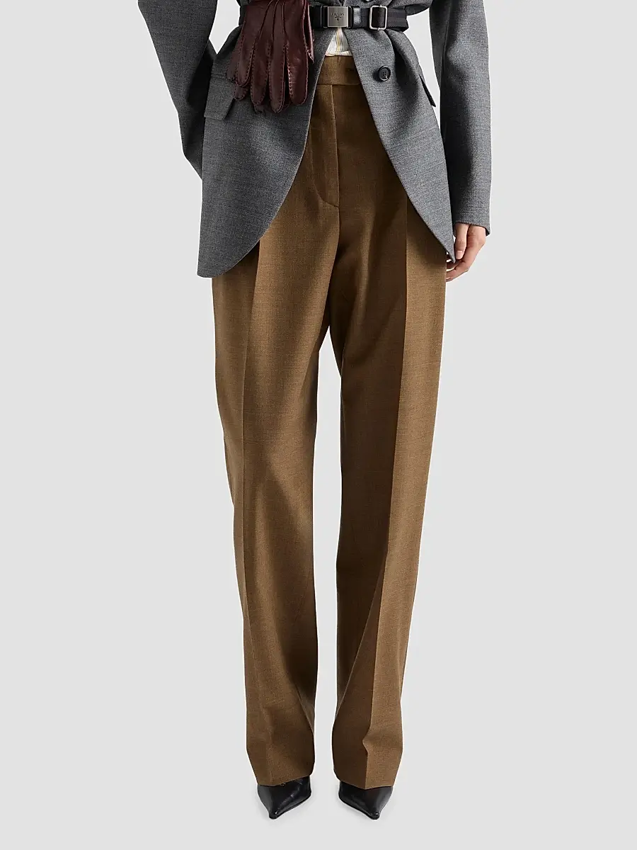 Prada Women's Wool Pants | Thumbnail 3 Prada Women's Wool Pants | Thumbnail 3