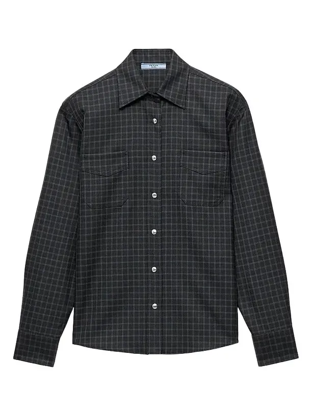 Women's Checked Wool Shirt Women's Checked Wool Shirt