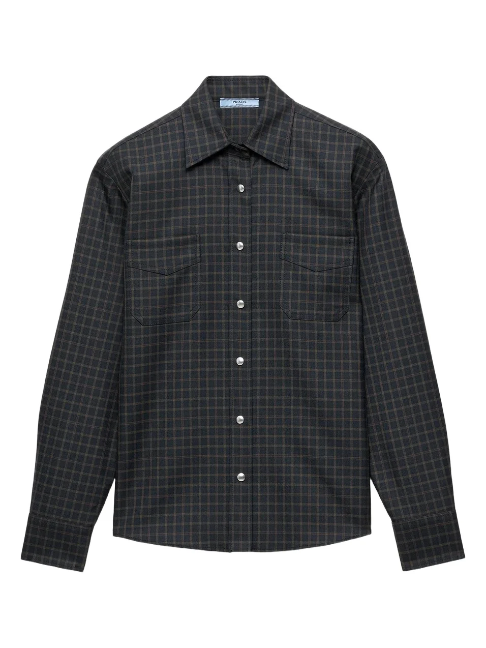 Prada Women's Checked Wool Shirt