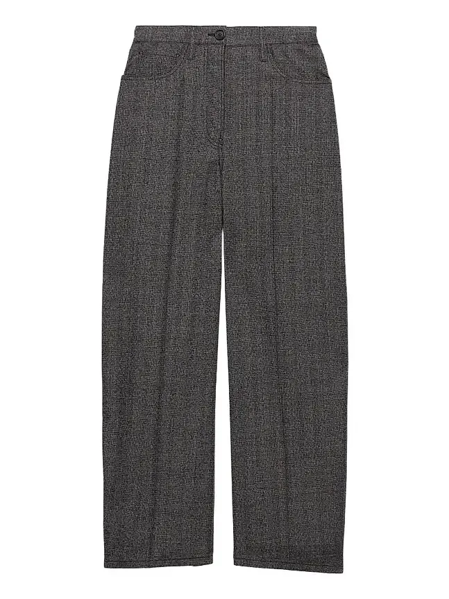 Prada Women's Mouliné Wool Pants