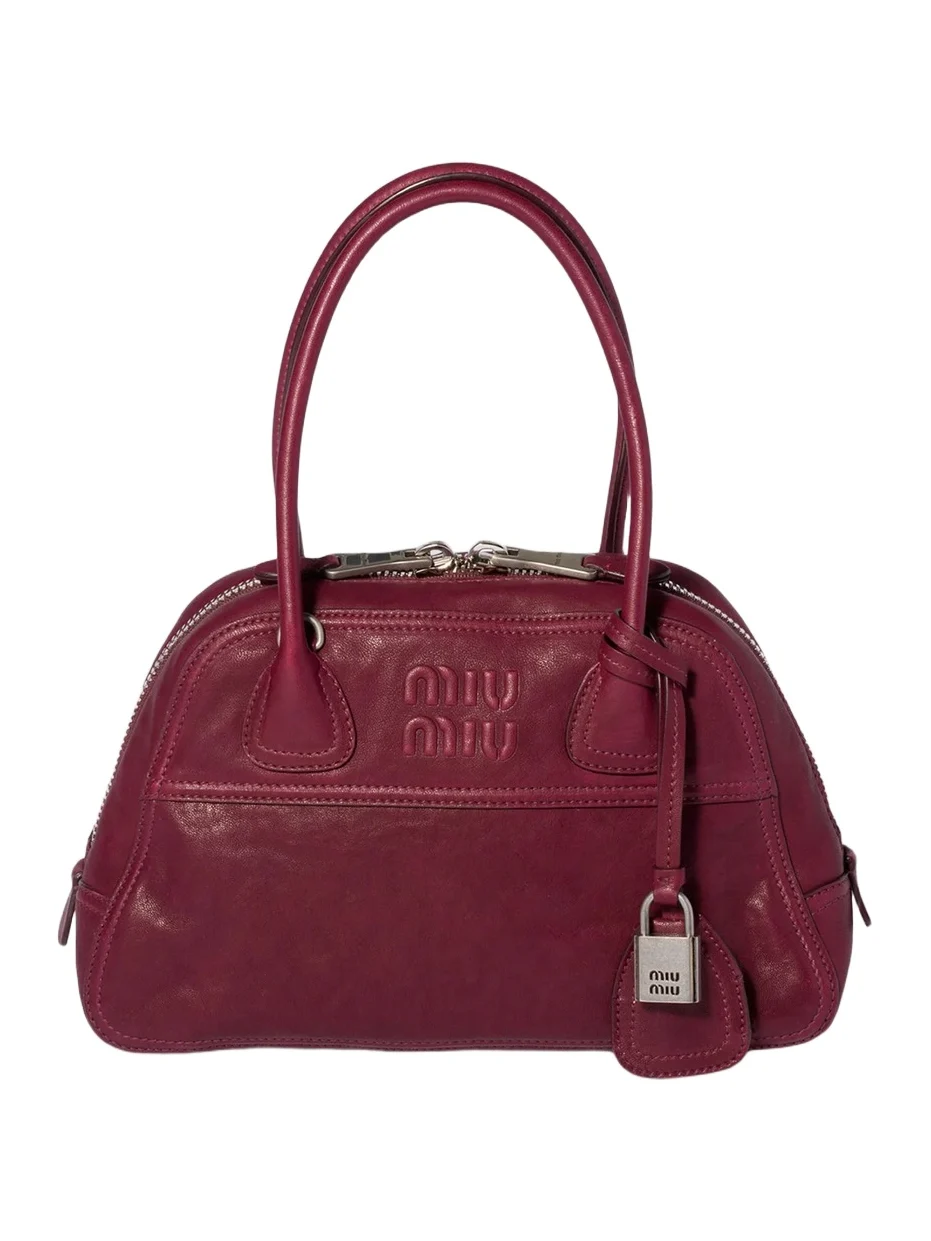 Miu Miu Women's Vivant Nappa Leather Top Handle Bag